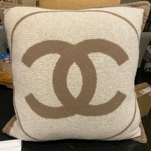 Chanel CC Throw Pillow - Blue Pillows, Pillows & Throws - CHA957425